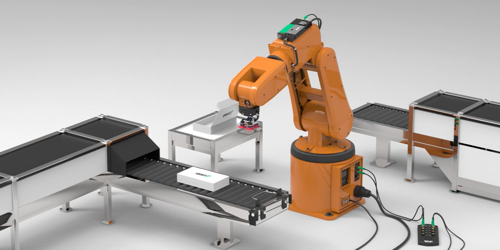 Sugekopper, vakuumpumper og gribere til robot, proces- og pakkemaskiner.